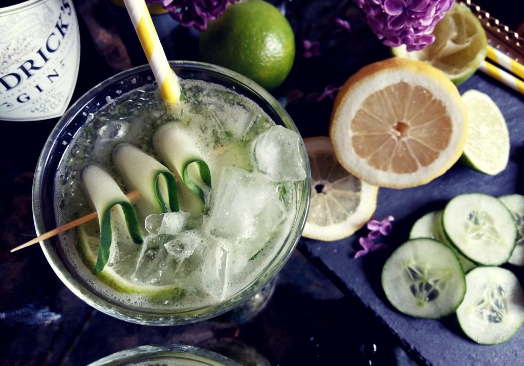 Matcha Mint Cooler Cocktail mit Gin -003