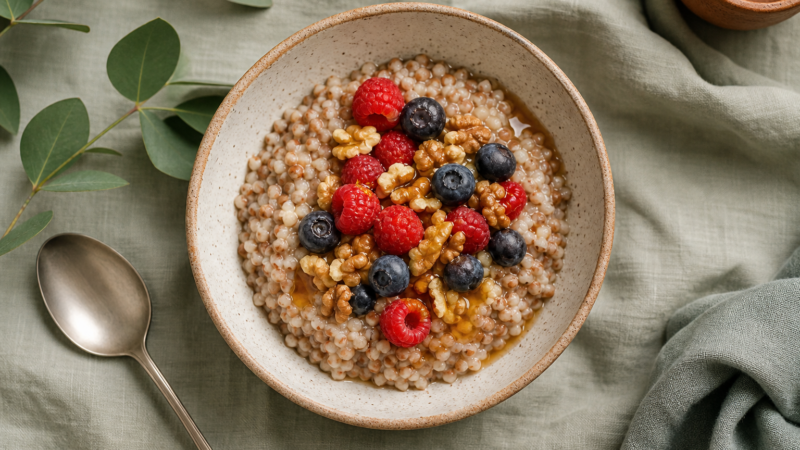 Buchweizen-Porridge: Gesundes Frühstück – Rezept, vegan und glutenfrei